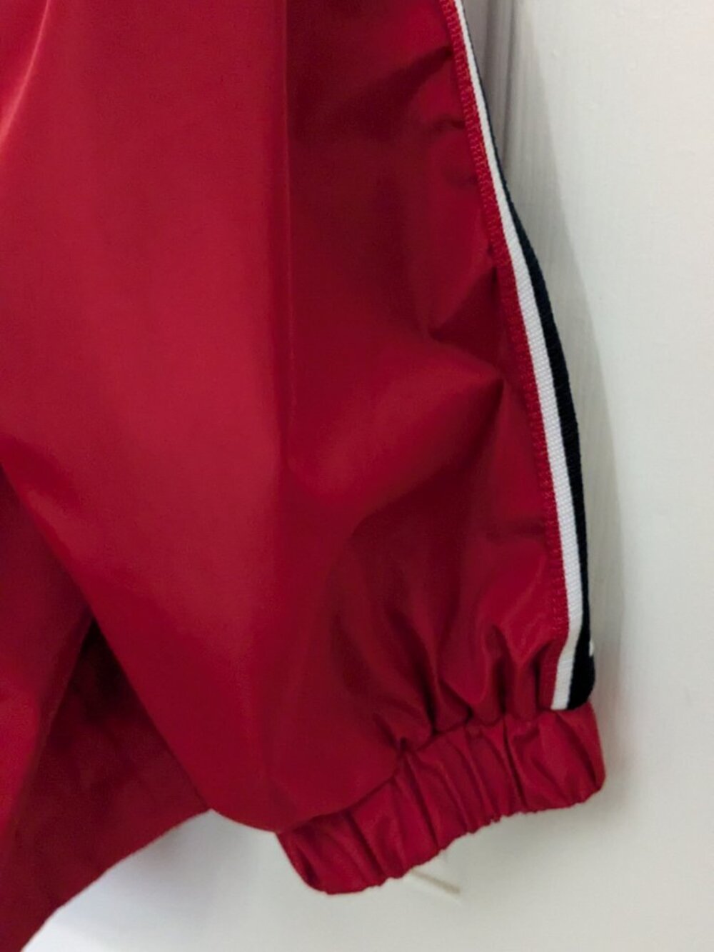 Tommy Hilfiger Women's Long Windbreaker Jacket Size M Red - Picture 5 of 10